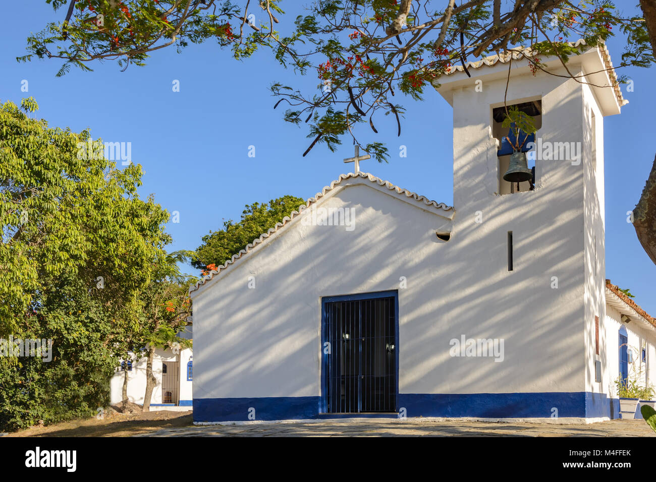 Alte Knochen Kirche in Buzios Stadt Stockfoto
