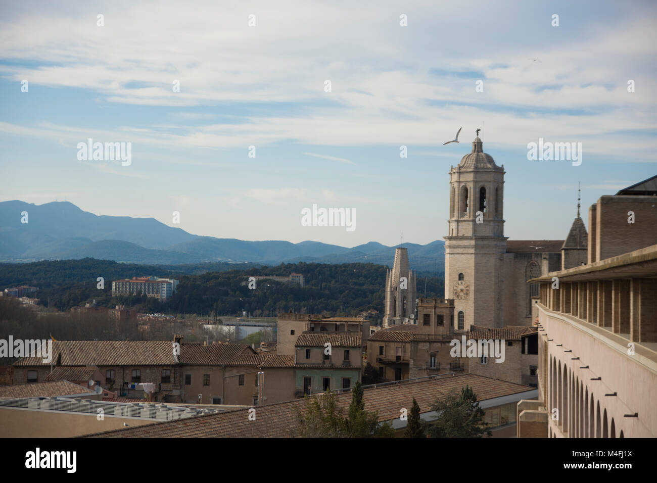 Anzeigen von Girona, Spanien Stockfoto