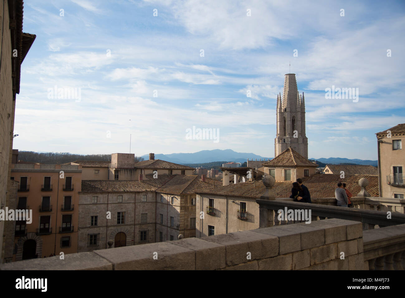 Anzeigen von Girona, Spanien Stockfoto