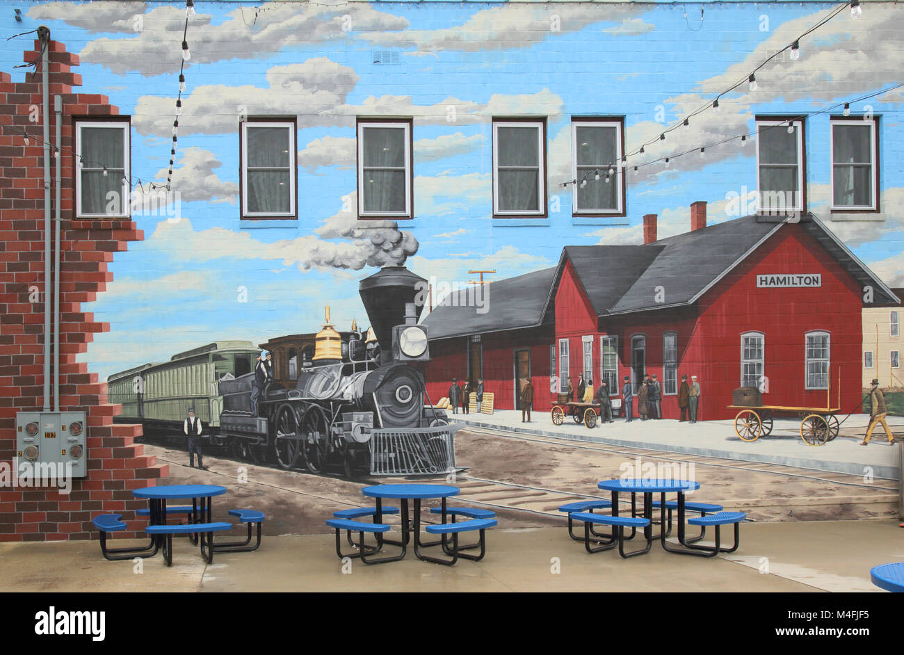 Wand-Wandbilder Hamilton Missouri Stockfoto