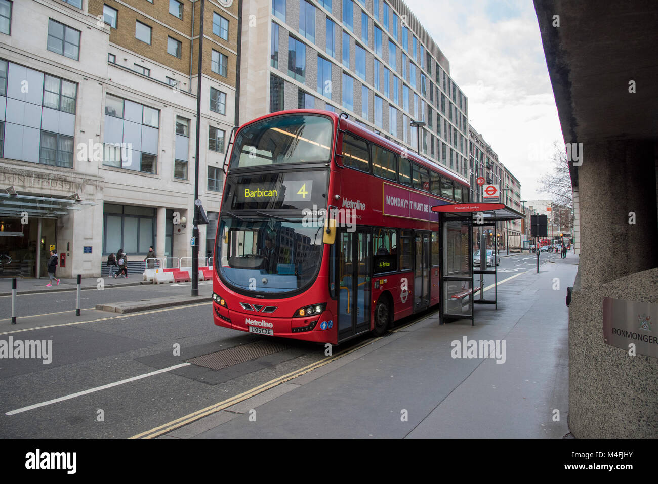 Red London Bus, London, England. Stockfoto