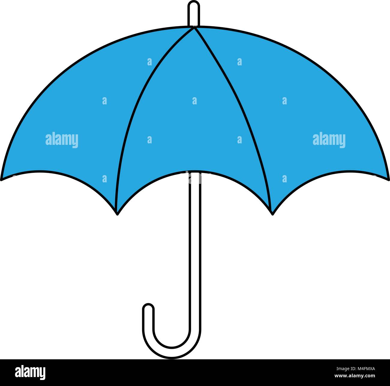 Regenschirm Wetter Symbol Stock-Vektorgrafik - Alamy
