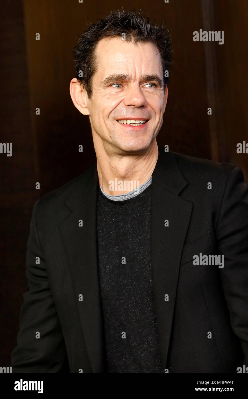 Tom Tykwer während der Jury phtocall auf der 68. Internationalen Filmfestspiele Berlin/Berlinale 2018 am 15. Februar in Berlin, Deutschland. Stockfoto