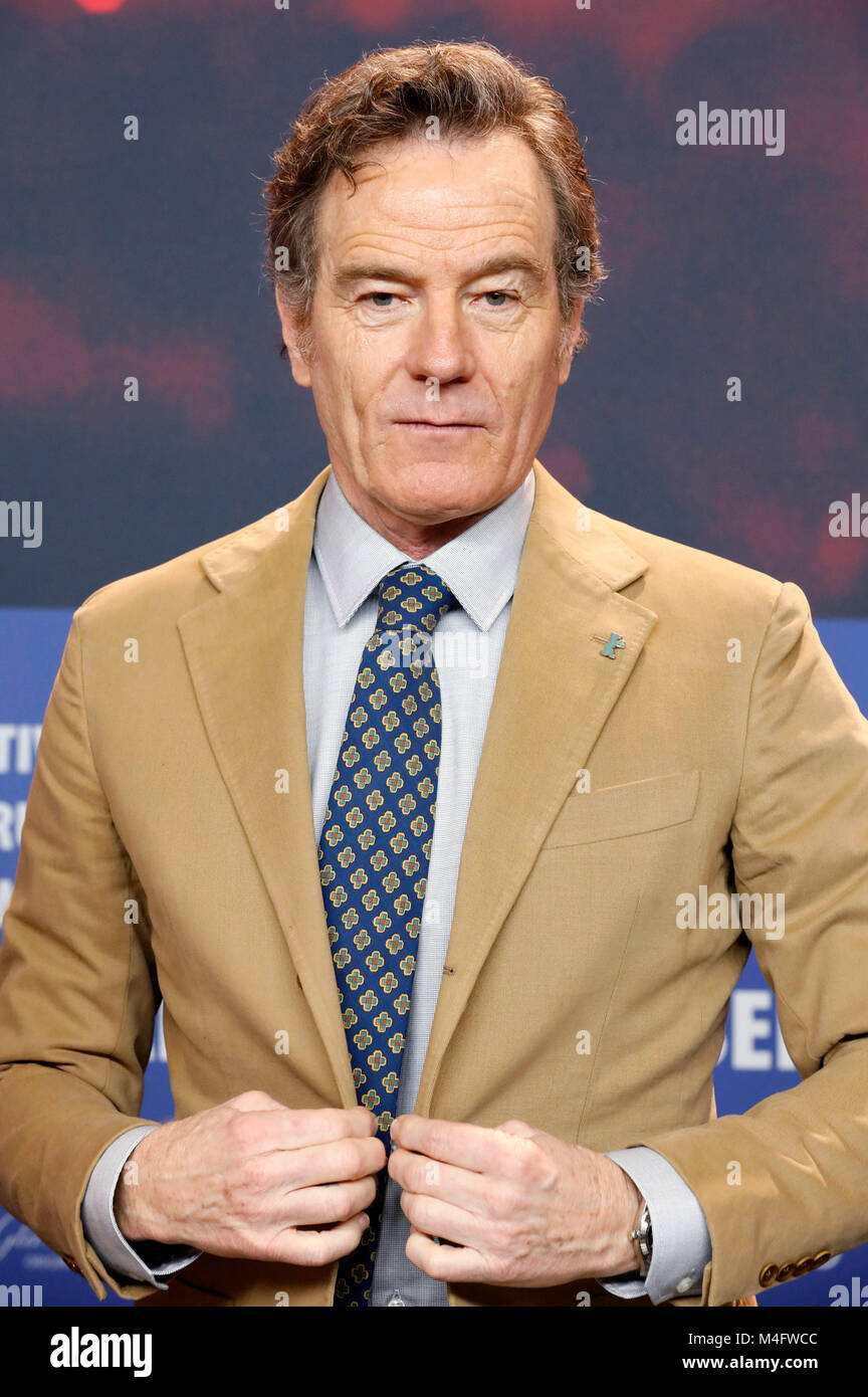 Bryan Cranston während der "Isle of Dogs" Pressekonferenz auf der 68. Internationalen Filmfestspiele Berlin/Berlinale 2018 im Hotel Grand Hyatt am 15. Februar in Berlin, Deutschland. Stockfoto