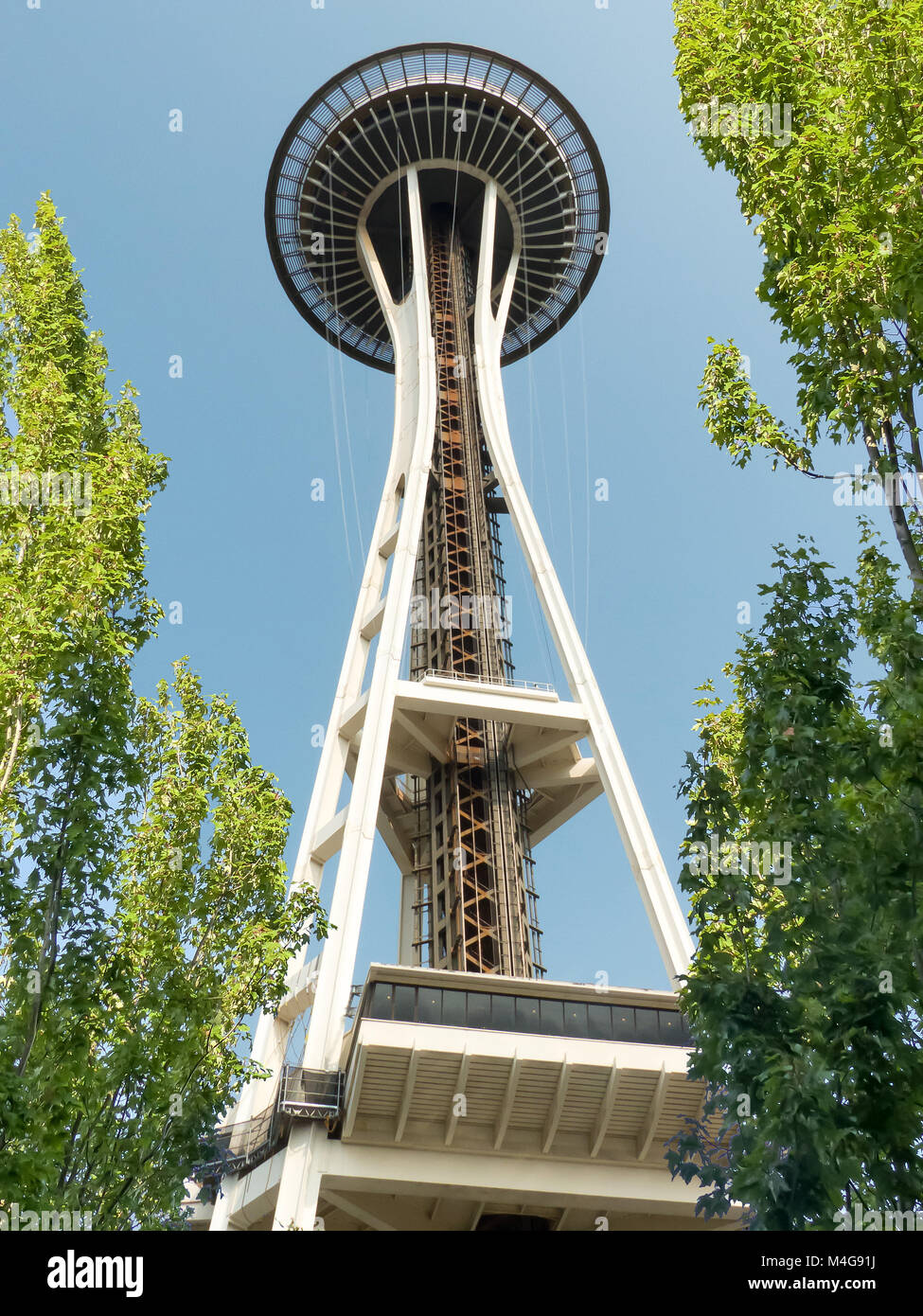 Von Seattle Space Needle. Stockfoto