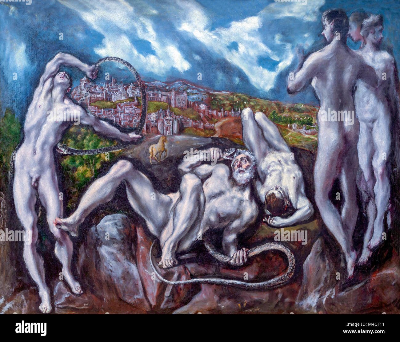 Laokoon, El Greco, circa 1610, National Gallery, Washington DC, USA, Nordamerika Stockfoto
