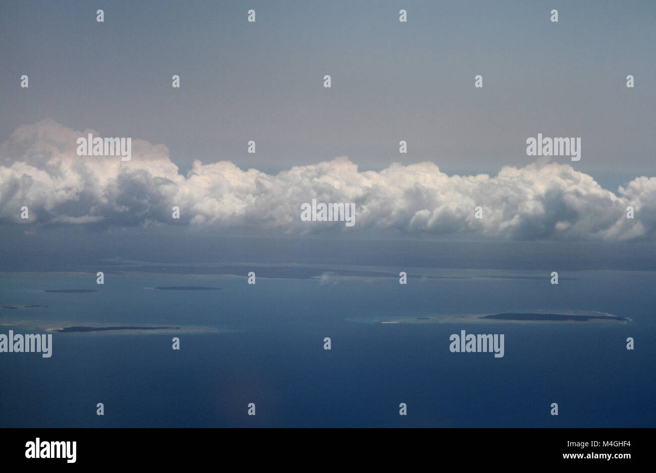 Luftaufnahme der Insel Sansibar, Tansania Stockfoto