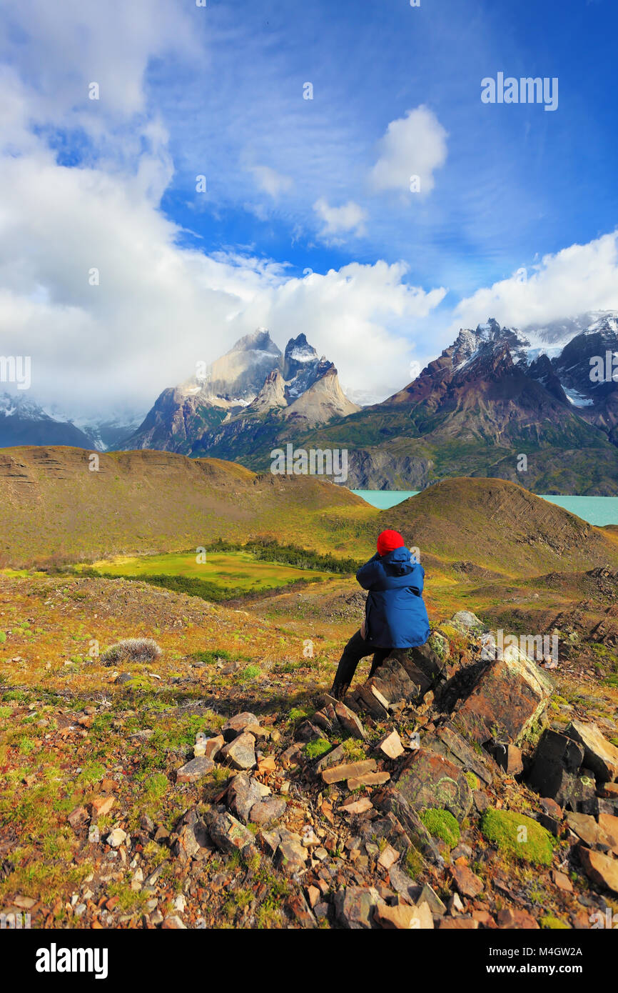 Frau - Fotograf Stockfoto