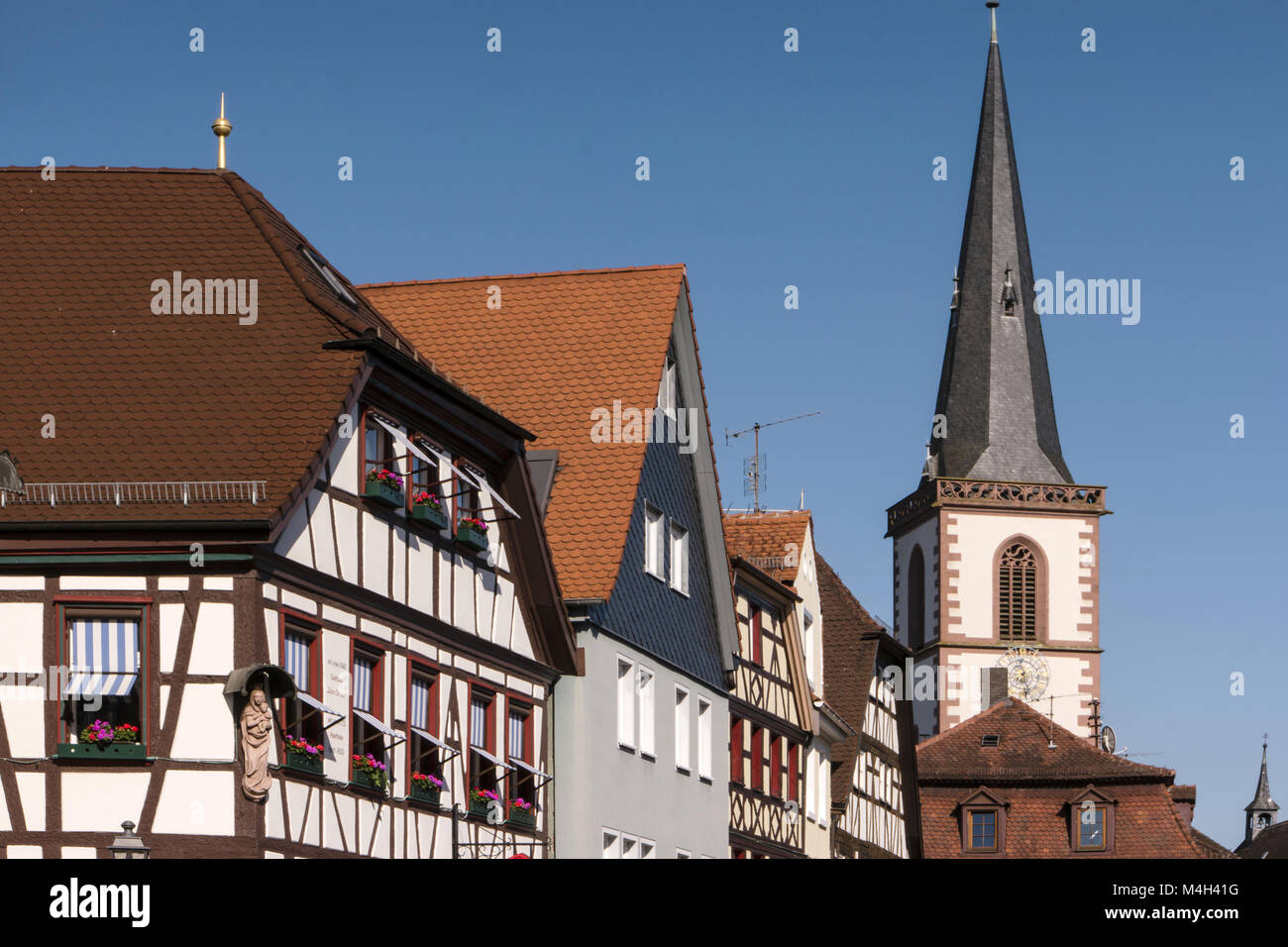 Lohr am Main im Spessart. Stockfoto