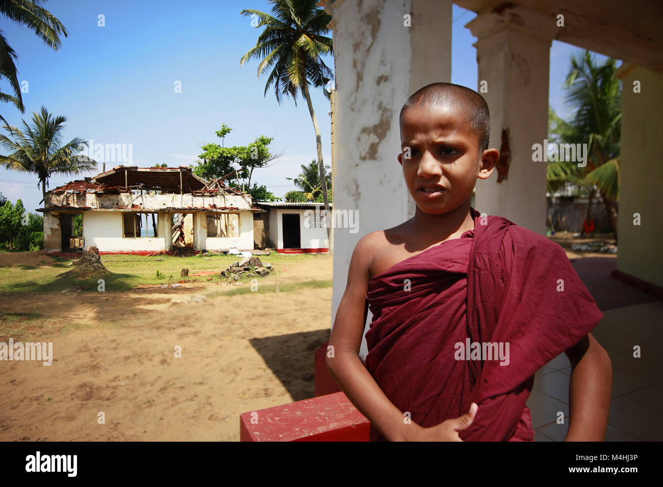 Schule des Buddhismus Stockfoto