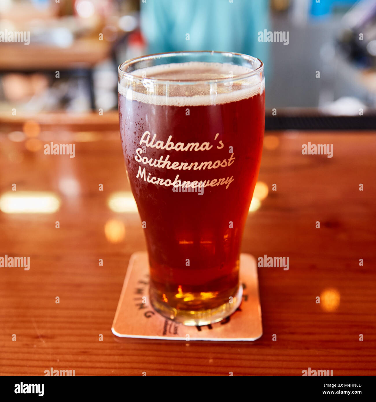 Bier am grossen Strand Brewing Co., Gulf Shores, Alabama Stockfoto