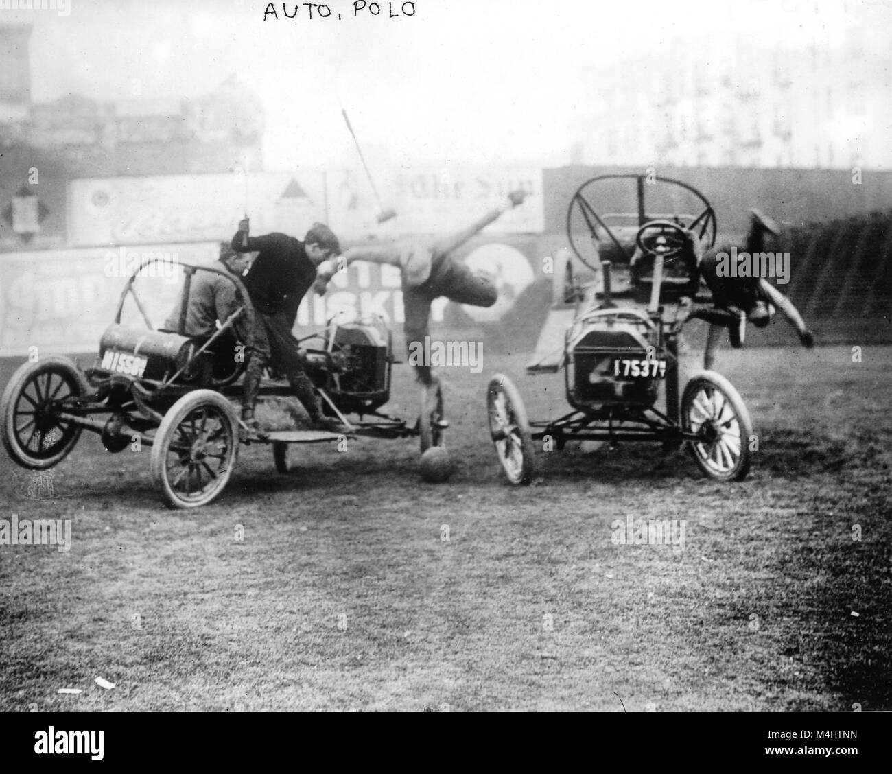 Auto Polo 1918, genaue Lage unbekannt, USA Stockfoto