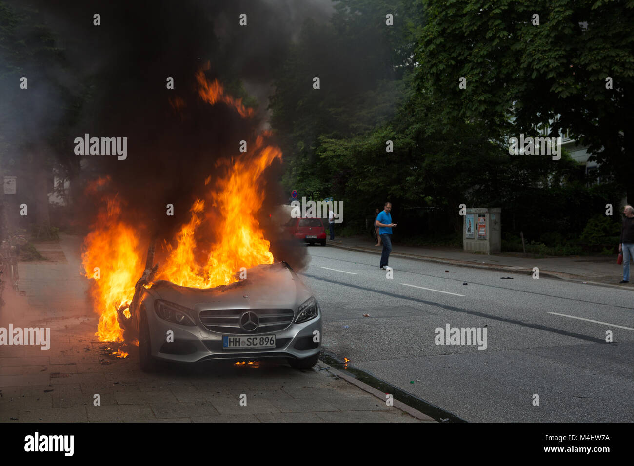 G20 in Hamburg. Stockfoto