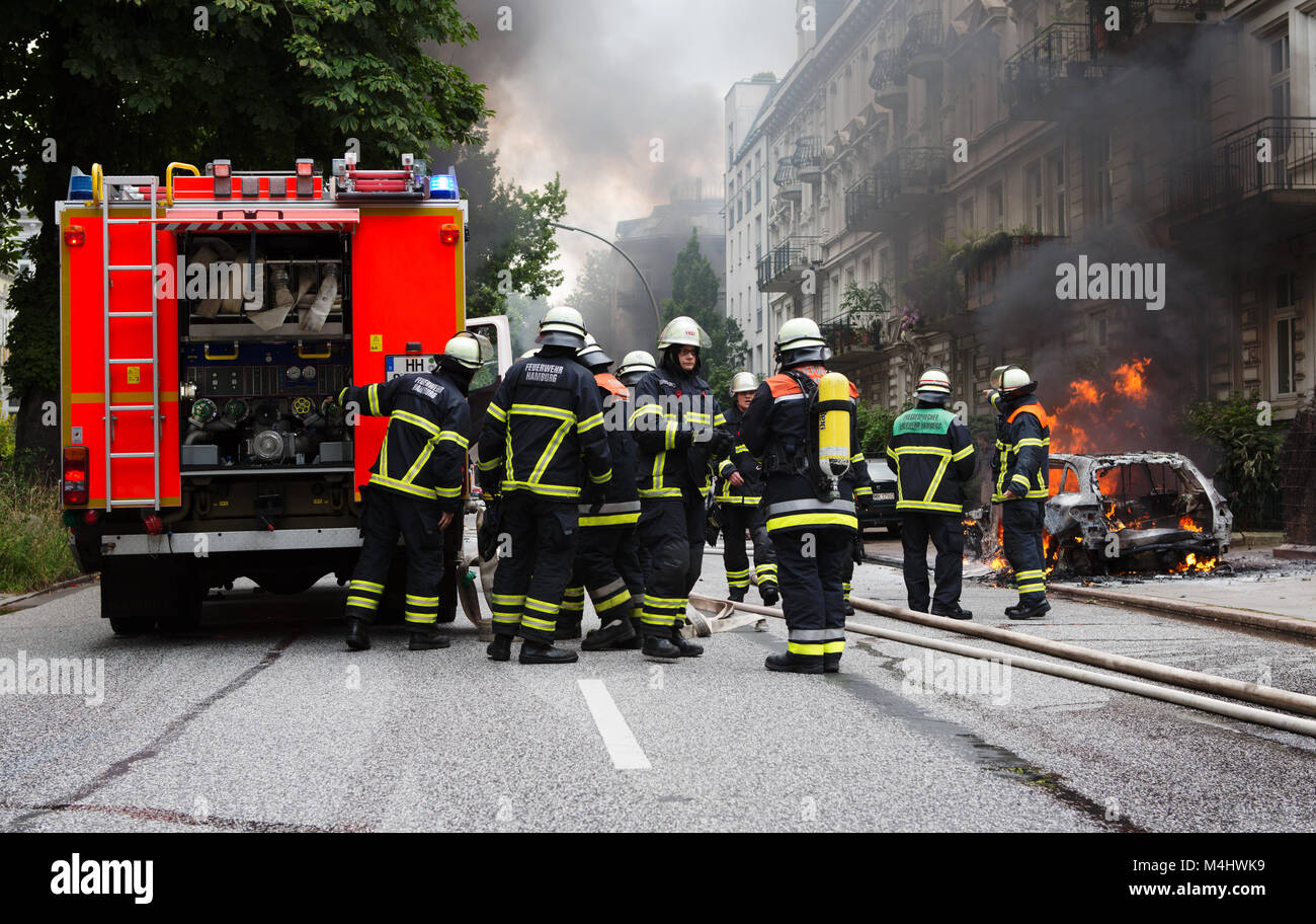 G20 in Hamburg. Stockfoto