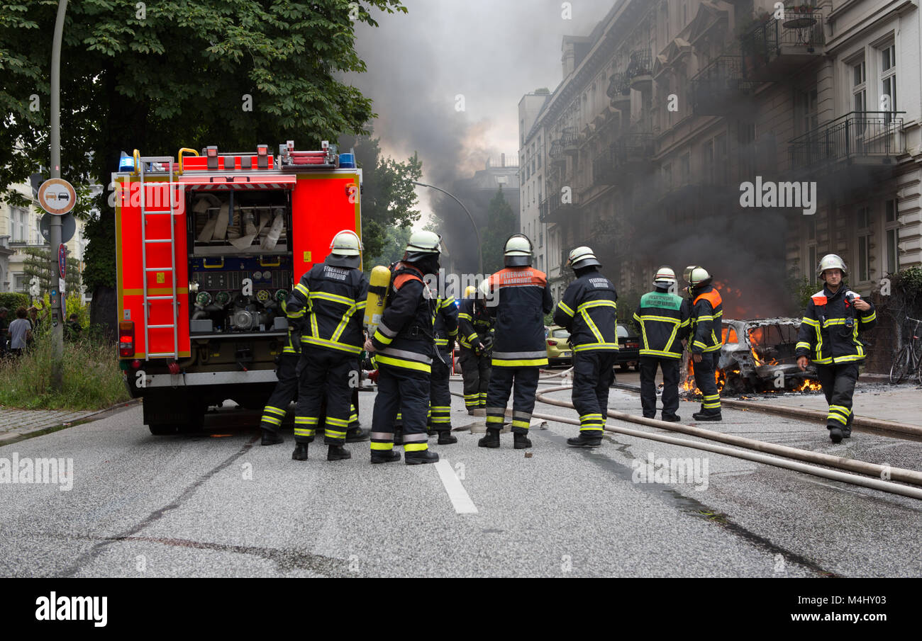 G20 in Hamburg. Stockfoto