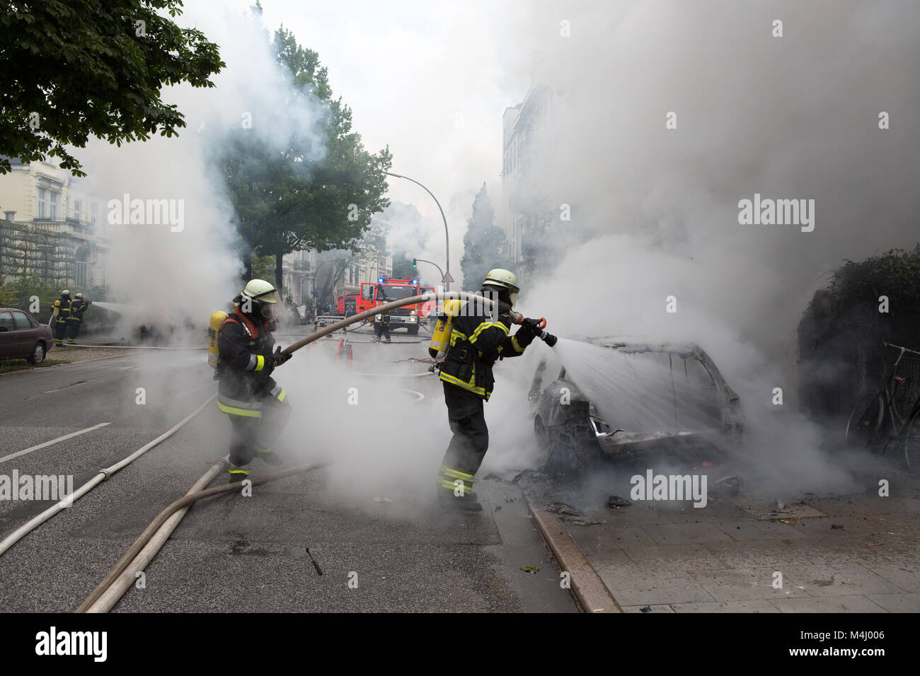 G20 in Hamburg. Stockfoto