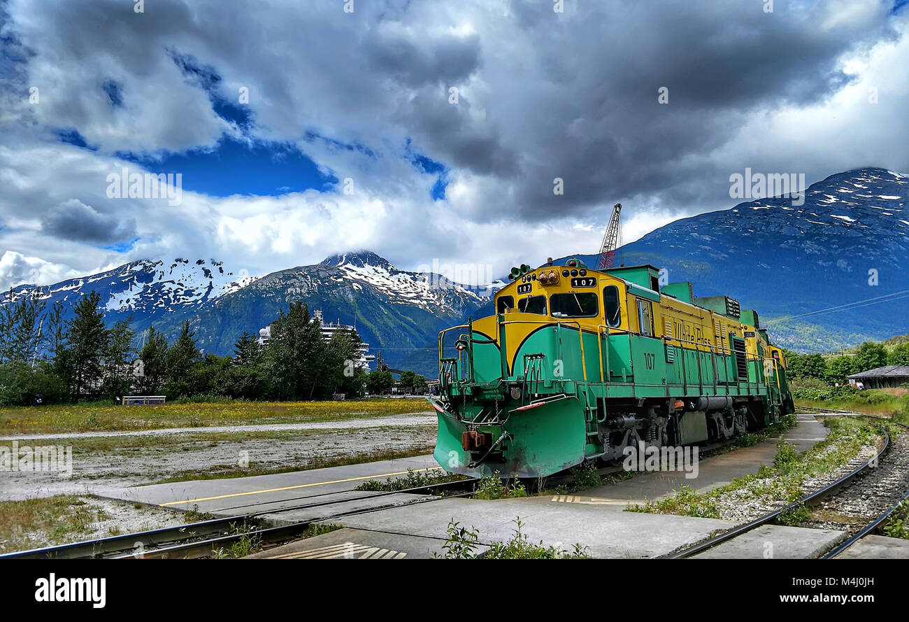 White Pass und Yukon Railway Skagway Alaska Stockfoto