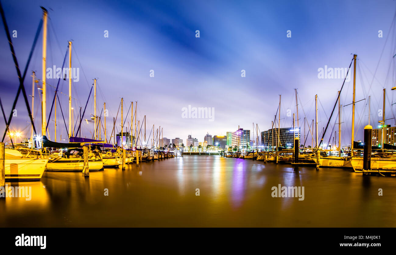 Nacht Szenen um Corpus Christi Texas Stockfoto