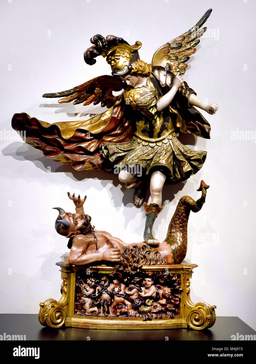 Der Erzengel St. Michael von Felipe de Espinabete 1719-1799 Master 18., Jahrhundert, Spanien, Spanisch, Stockfoto