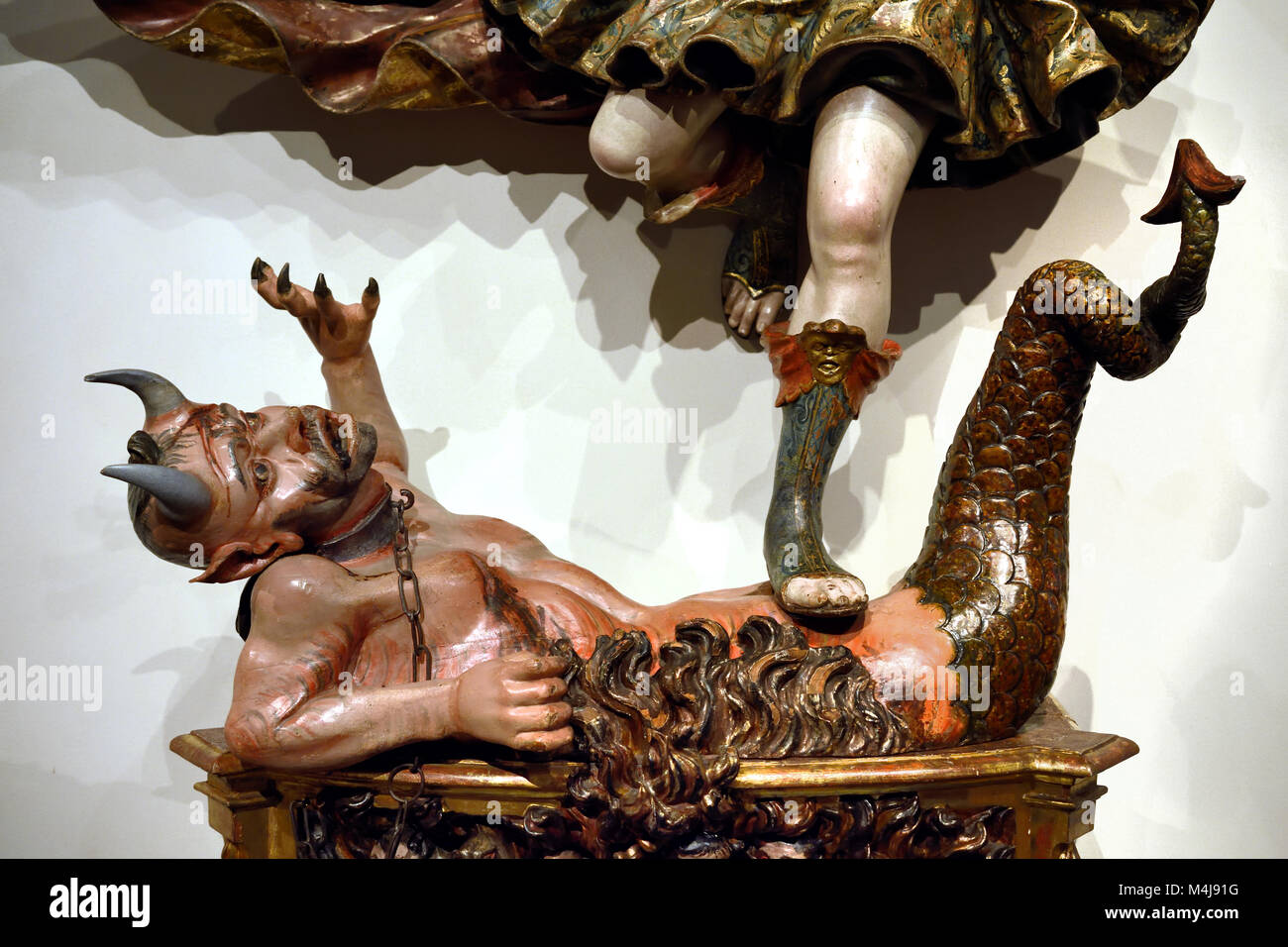 Der Erzengel St. Michael von Felipe de Espinabete 1719-1799 Master 18., Jahrhundert, Spanien, Spanisch, Stockfoto