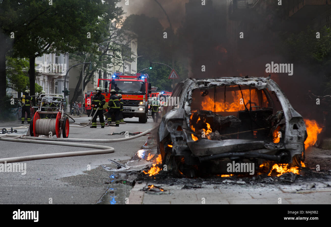 G20 in Hamburg. Stockfoto