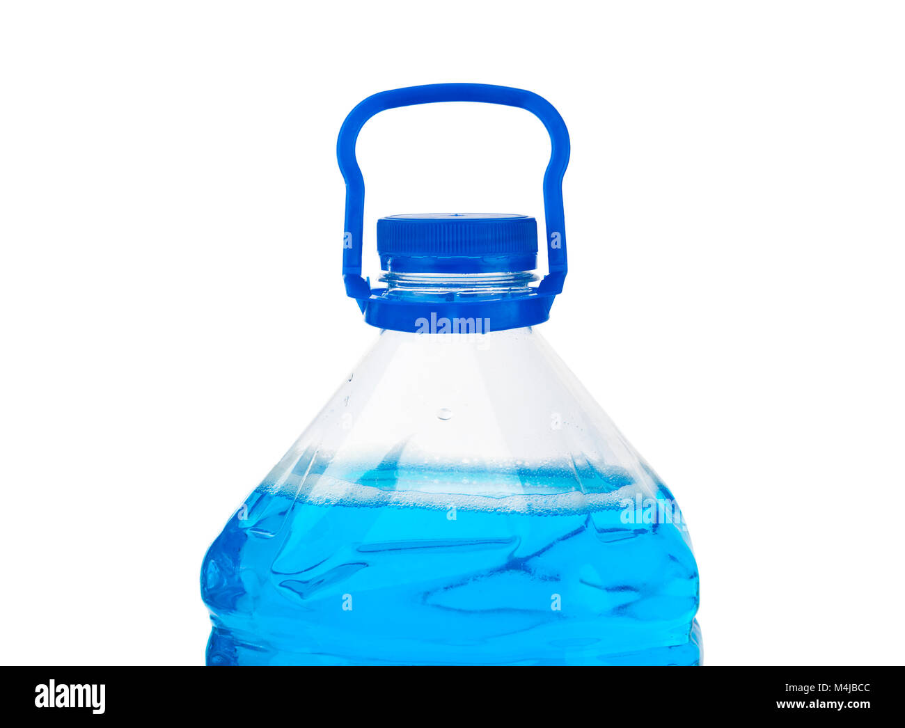 Flasche mit frostfreien Reinigungsflüssigkeit Stockfoto