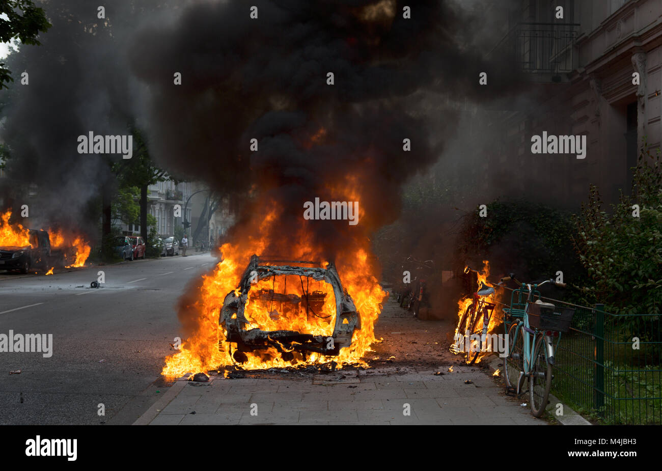 G20 in Hamburg. Stockfoto