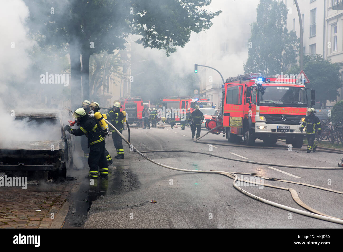 G20 in Hamburg. Stockfoto