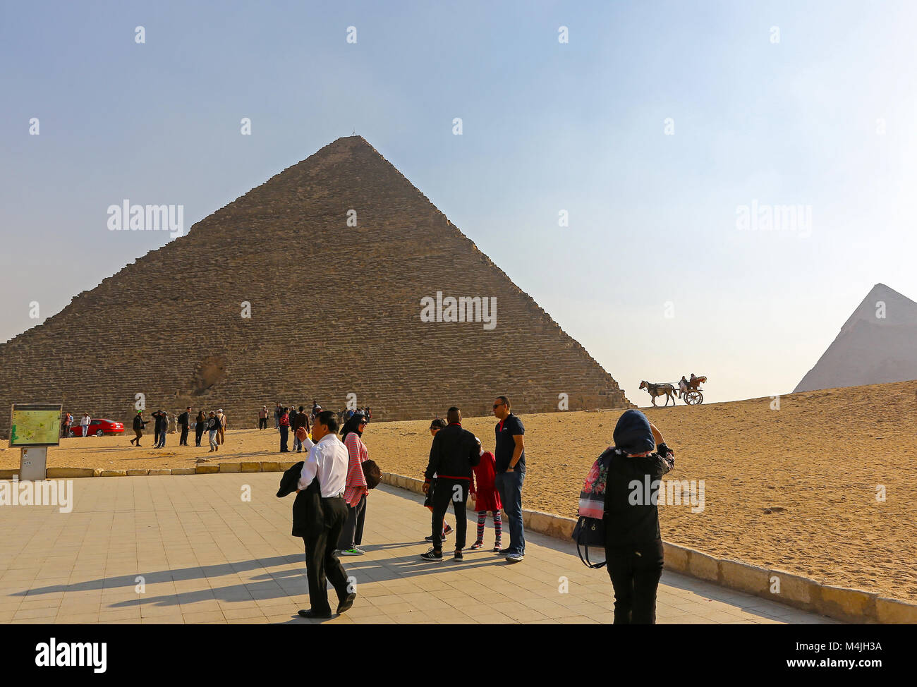 Pyramiden, Giza, Ägypten, Nordafrika Stockfoto