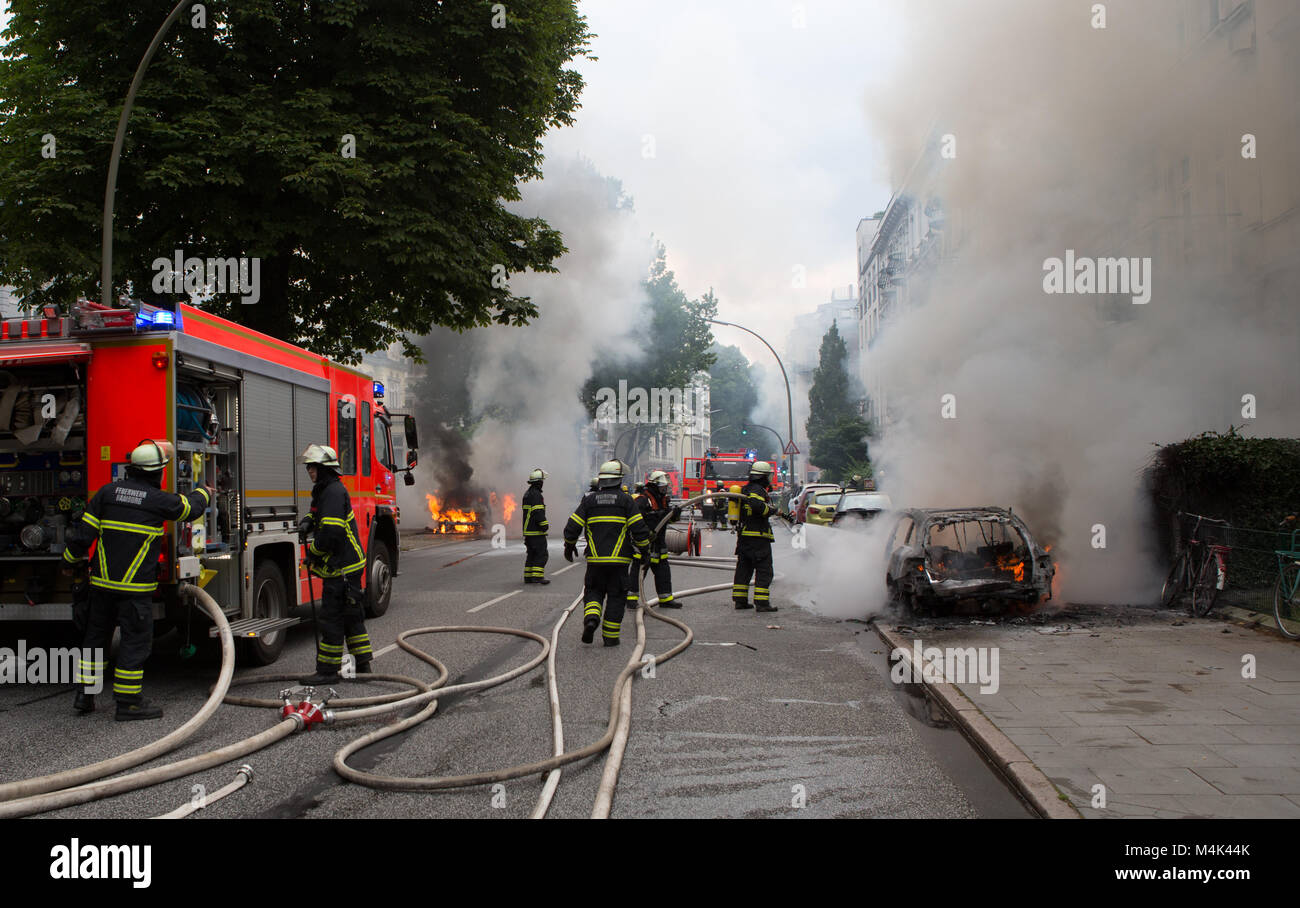 G20 in Hamburg. Stockfoto