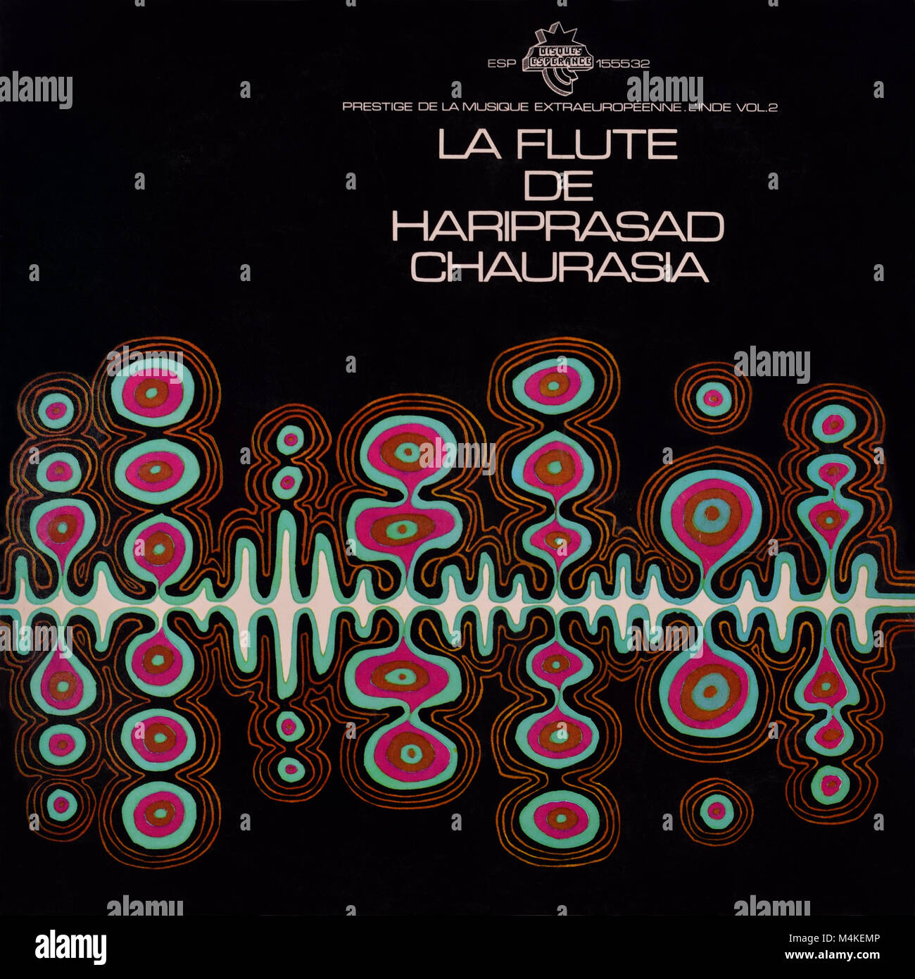 Hari Prasad Chaurasia - original Vinyl Album Cover - La Flute De Hariprasad Chaurasia - 1984 Stockfoto