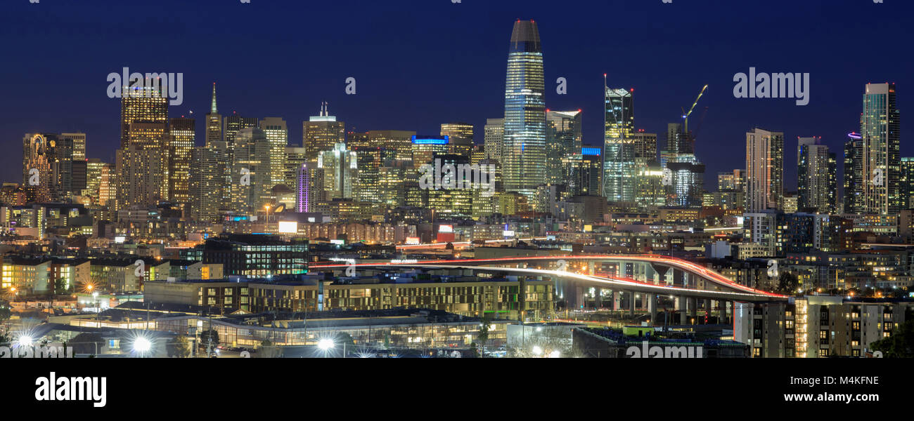 Autobahnen nach San Francisco Stockfoto