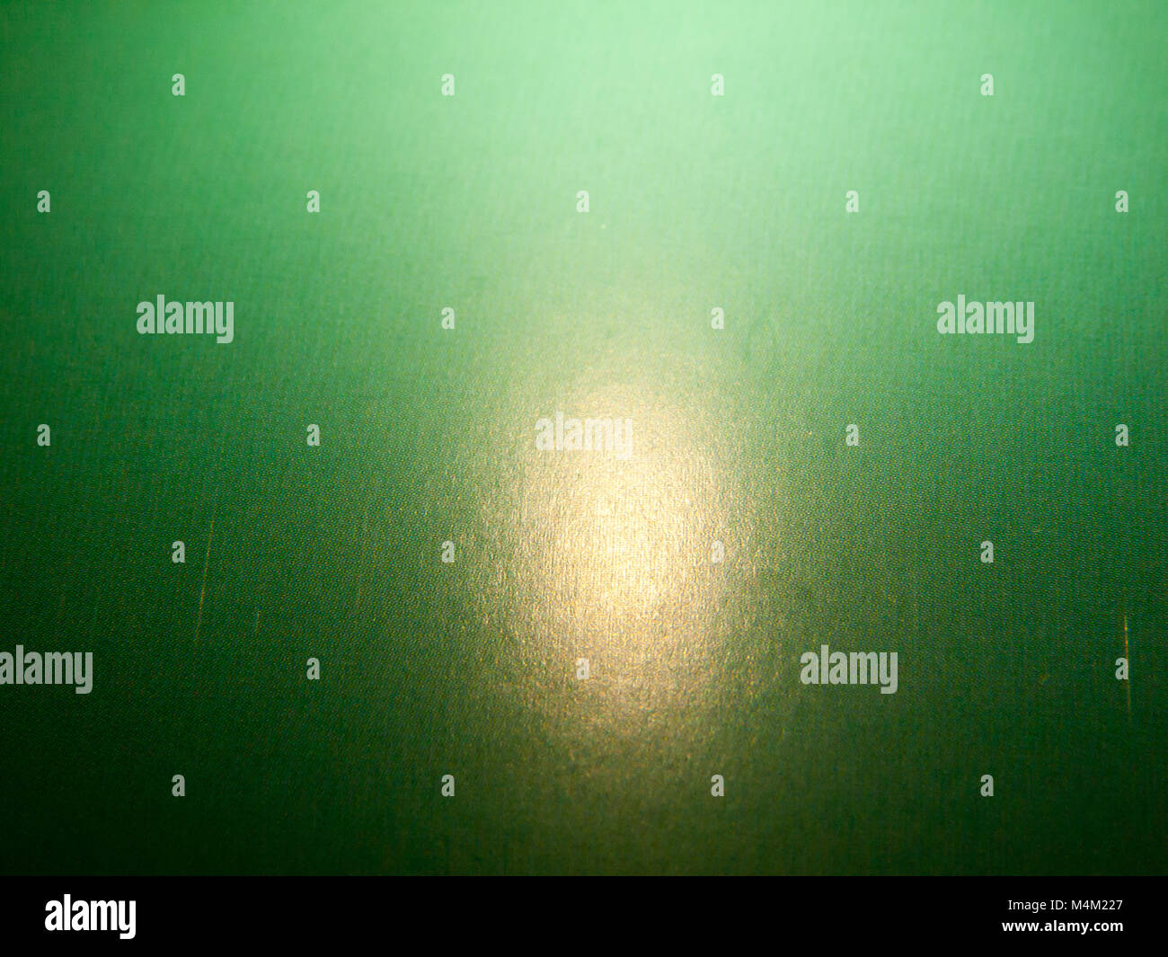 Retro grün strukturierte Oberfläche mit Licht Orb Stockfoto