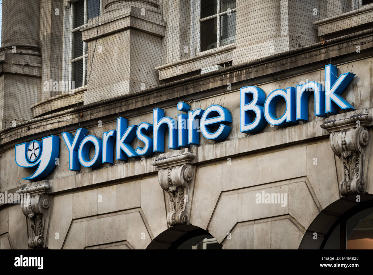 Yorkshire Bank lange Zeile in Nottingham, UK. Stockfoto