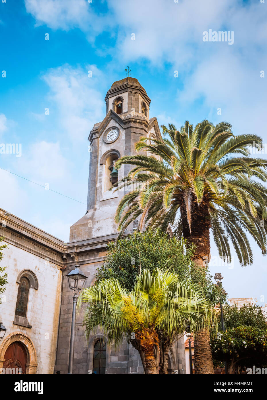 Kirche in Puerto de la Cruz Teneriffa Kanaren Spanien. Stockfoto