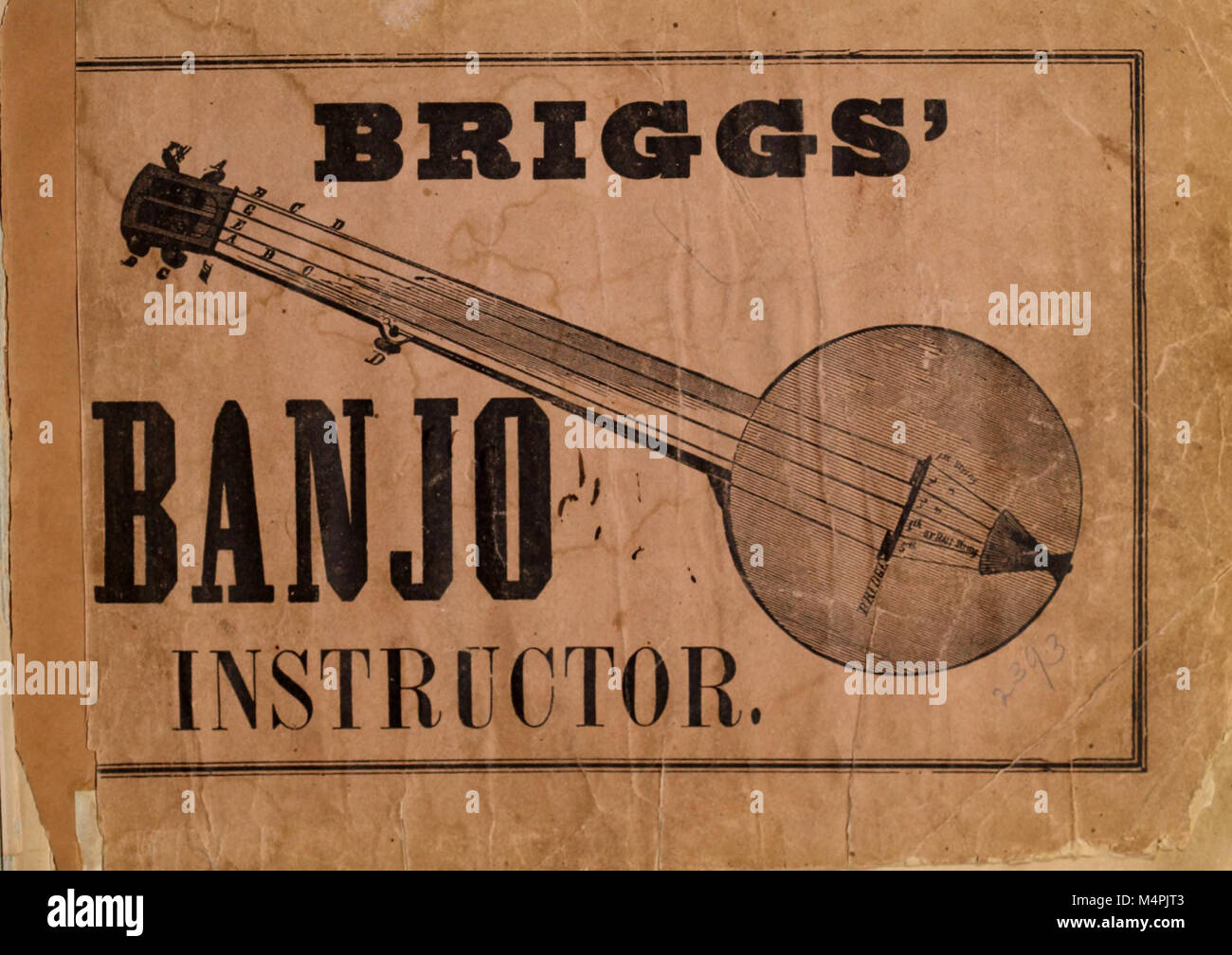 Briggs' banjo Instructor (Musik) - enthält die elementaren Grundsätze der Musik, zusammen mit Beispielen und Übungen, die eine Wahl Sammlung hinzugefügt, die Nummerierung über 50 beliebten (14781476931) Stockfoto