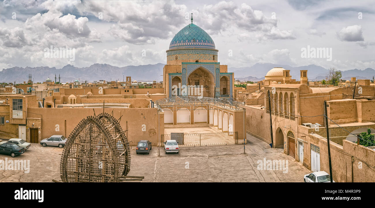 Yazd auf die Altstadt Stockfoto