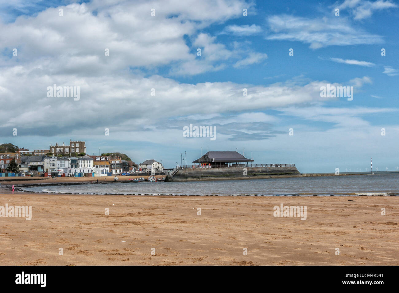 Viking Bay in der Küstenstadt Broadstairs Kent, England Stockfoto