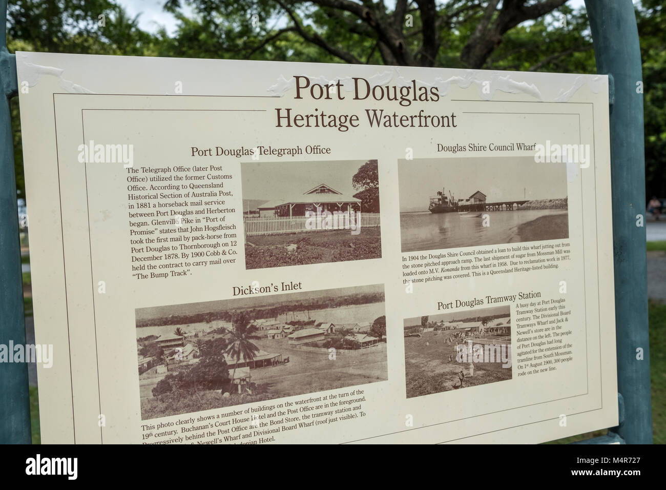 Port Douglas und seine Geschichte und Erbe, Port Douglas, Queensland, Australien Stockfoto