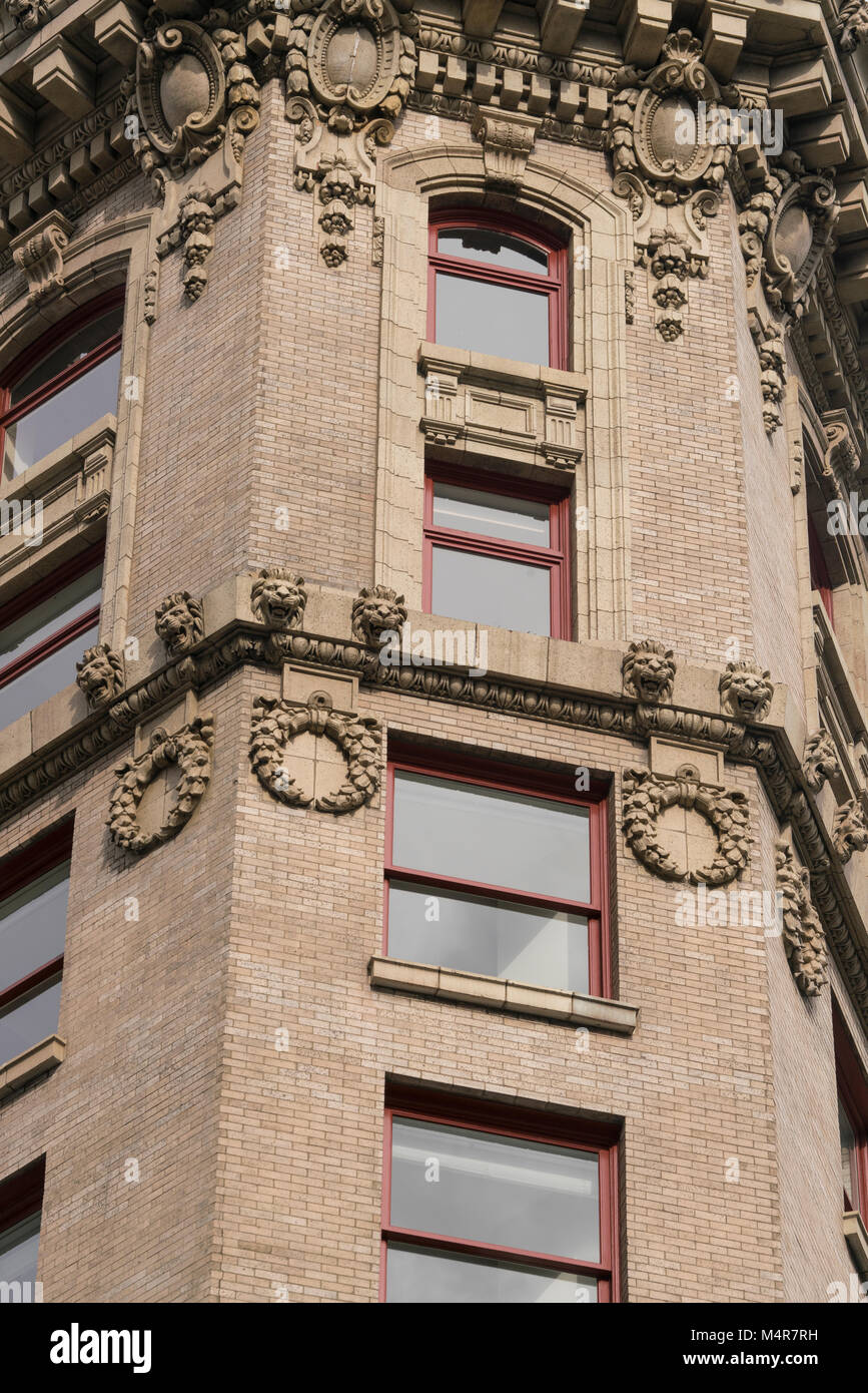 Usa, Washington, Seattle, wie die Northern Bank und Vertrauen Gebäude, 1909 erbaut, ist es nun der Seaboard Gebäude. Es ist in der Schönen Künste Stockfoto