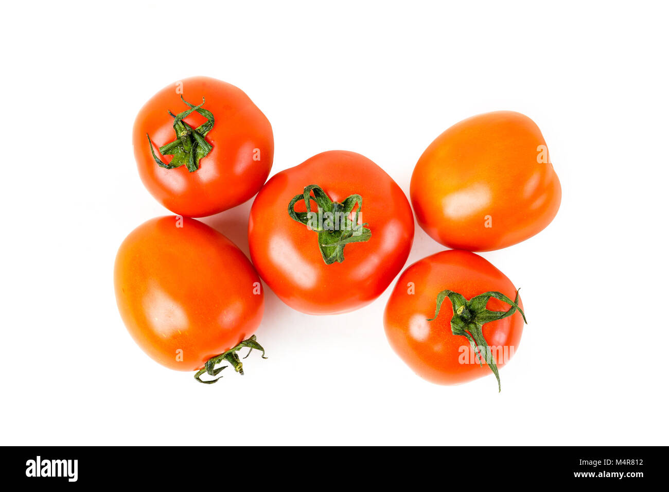 Rote Bio-Tomaten Stockfoto