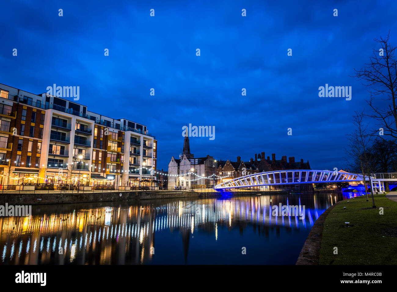 Bedford Abend leuchtet Stockfoto