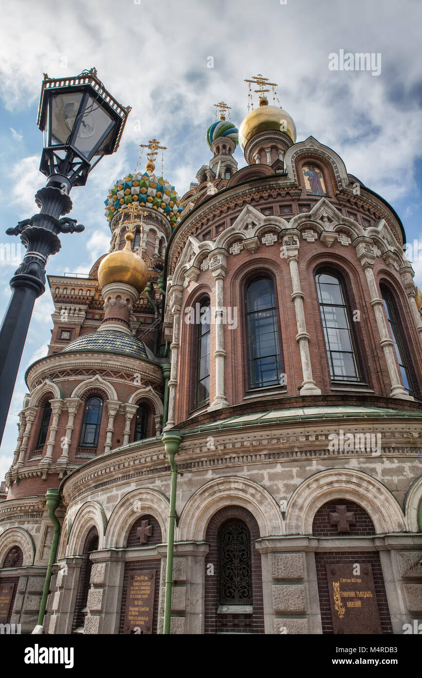 Kirche des Retters auf Blut. St. Petersburg Stockfoto