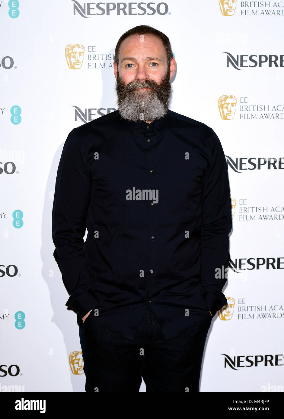 Francis Lee an die Nespresso British Academy Film Awards Nominees Party im Kensington Palace, London. PRESS ASSOCIATION Foto. Bild Datum: Samstag, Februar 17, 2018. Siehe PA Geschichte showbiz Bafta. Foto: Ian West/PA-Kabel Stockfoto