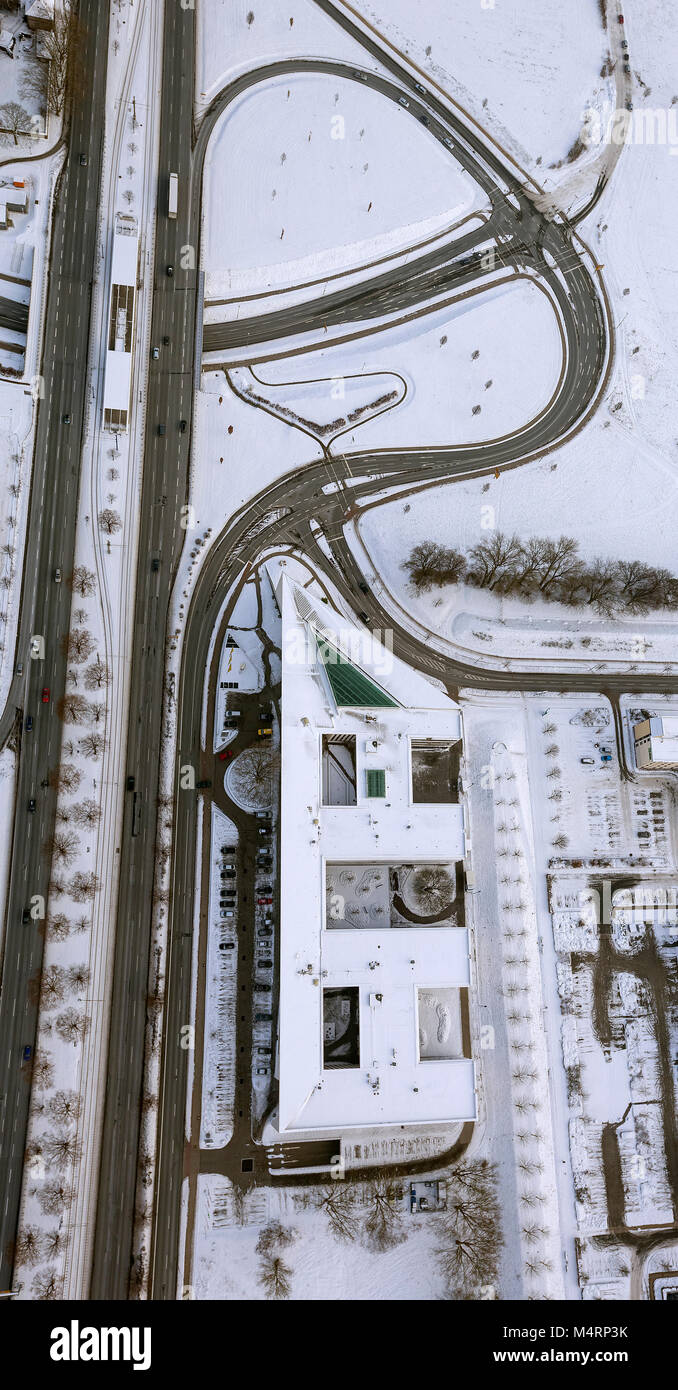 Luftaufnahme, ADAC Westfalen, Automobilclub, Sitz Dortmund, Dortmund, Ruhrgebiet, Nordrhein-Westfalen, Deutschland, Europa, Ruhrgebiet, E Stockfoto