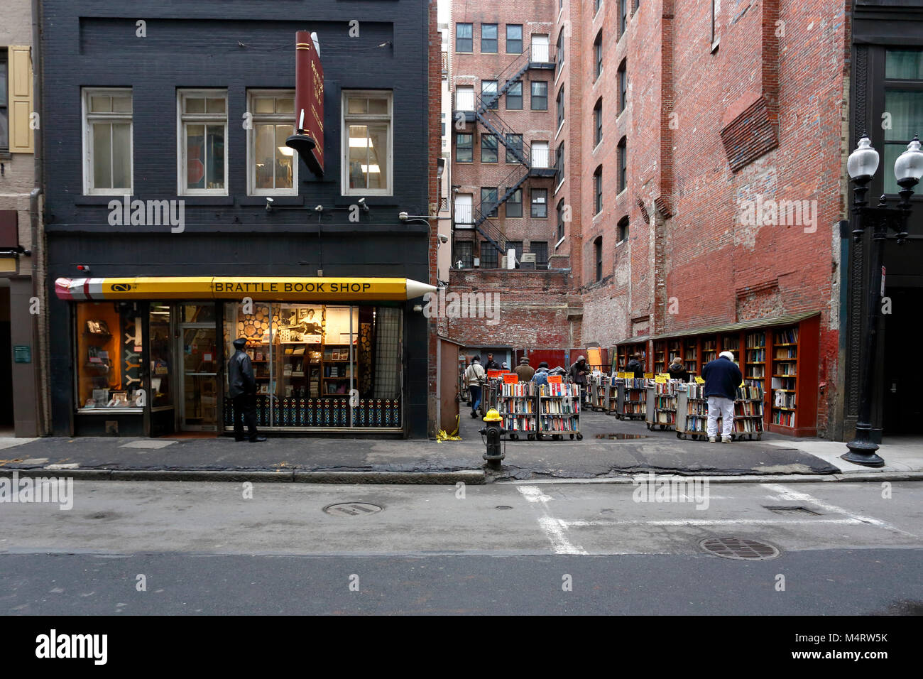 Brattle Book Shop, 9 West St, Boston, MA. Stockfoto