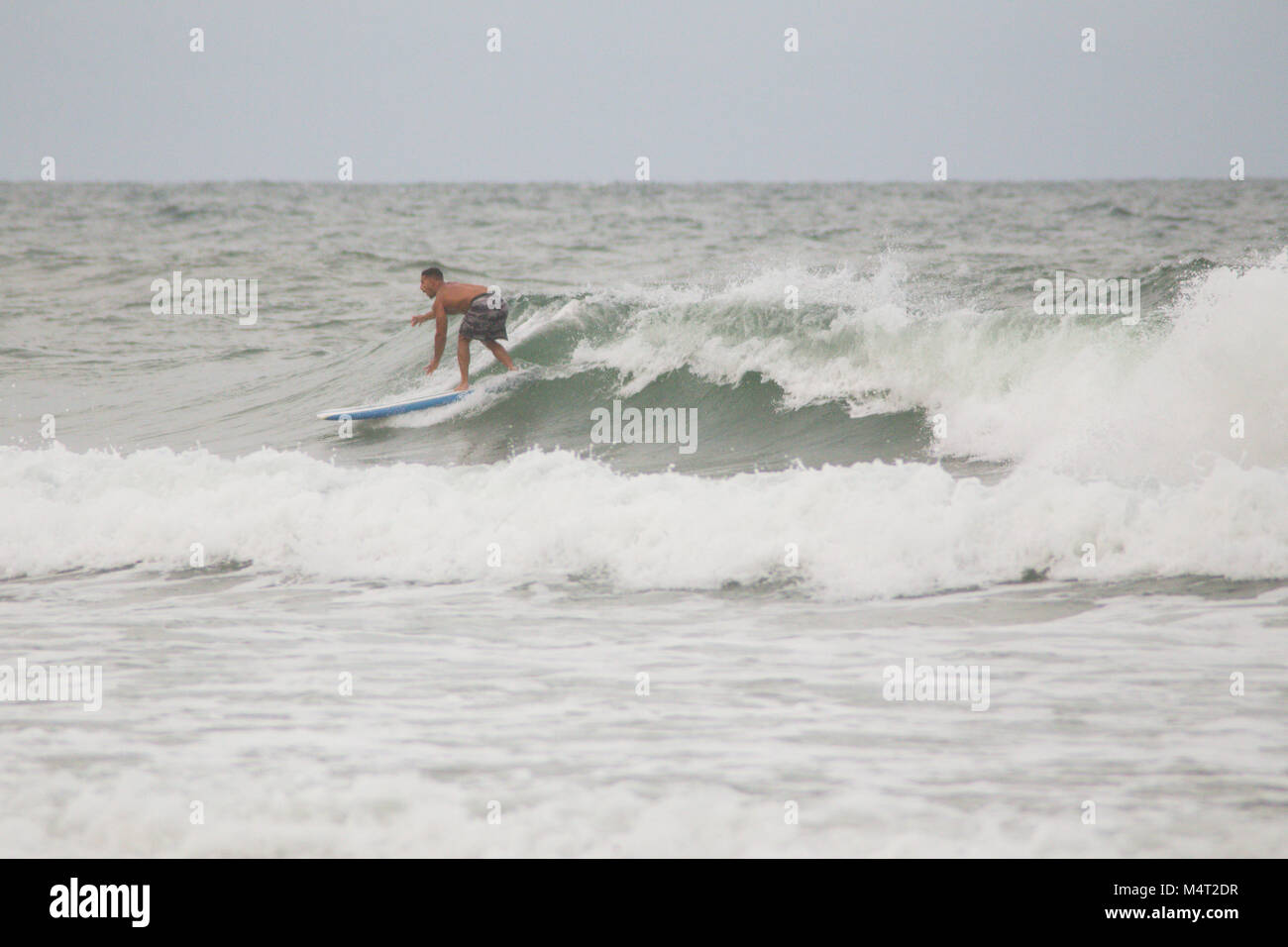 Surfer in Deerfield Beach Stockfoto