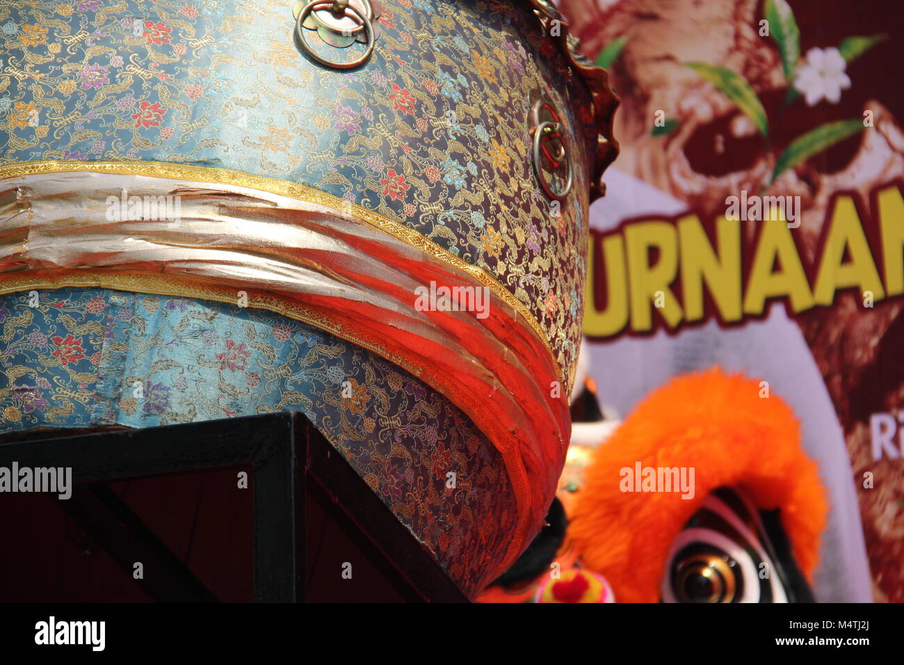 BANDUNG, Indonesien, IMLEK. Feier des chinesischen neuen Jahres in einem Einkaufszentrum in Bandung, West Java, Indonesien. Stockfoto