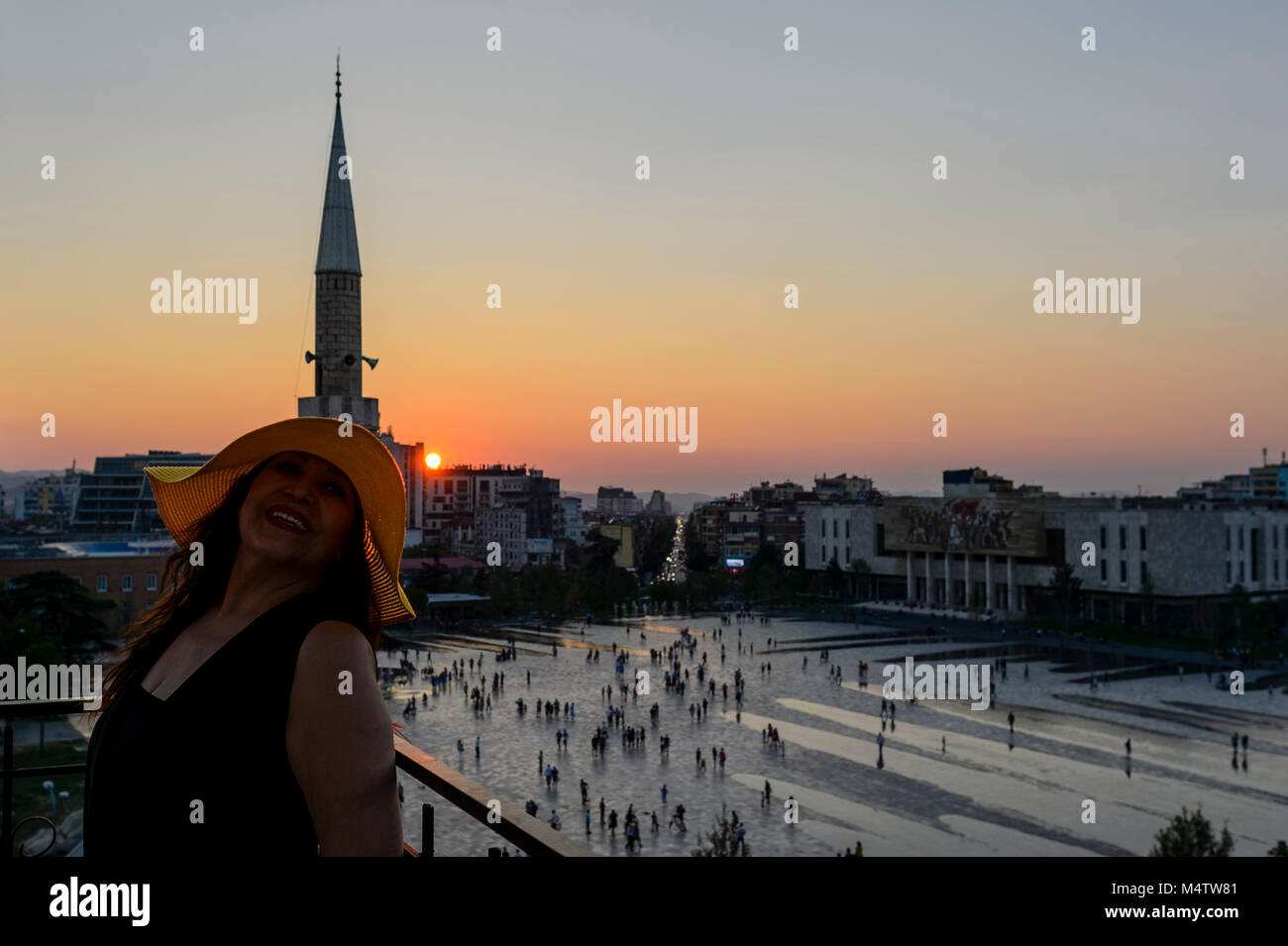 Skanderberg Square in Tirana, Albanien Stockfoto