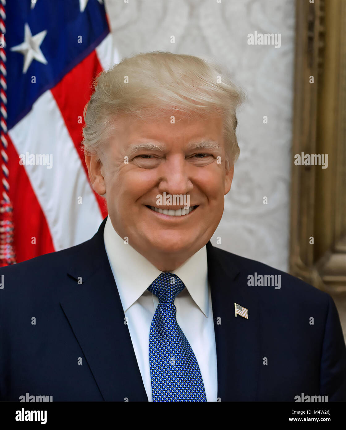 DONALD TRUMP als 45. Präsident der Vereinigten Staaten am 6. Oktober 2017. Foto: Shealah Craighead Stockfoto